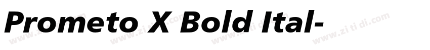 Prometo X Bold Ital字体转换